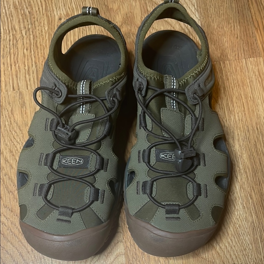 Keen Green and Brown Sandals for Outdoor Adventures